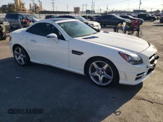 2015 Mercedes-Benz SLK-Class SLK 250 with VIN WDDPK4HA8FF096923, listed as a Copart auction lot 74031224 with 41,658 mi miles and Salvage Title. Bid and sale history available at carsss.com. Image 4.