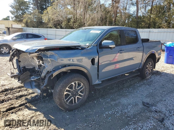 2024 Ford Ranger LARIAT with VIN 1FTER4KP1RLE39216, listed as a Copart auction lot 88064415 with 3,687 mi miles and Salvage Title. Bid and sale history available at carsss.com. Image 1.