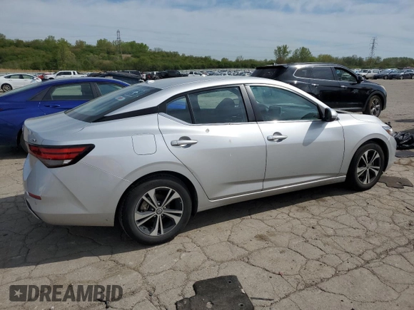 2023 Nissan Sentra SV z VIN 3N1AB8CV9PY278371, wystawiony jako Copart lot #56015105 z przebiegiem 57 421 mil mil oraz Szkoda całkowita • Salvage title. Historia ofert i sprzedaży dostępna na DreamBid. Obrazek 3.