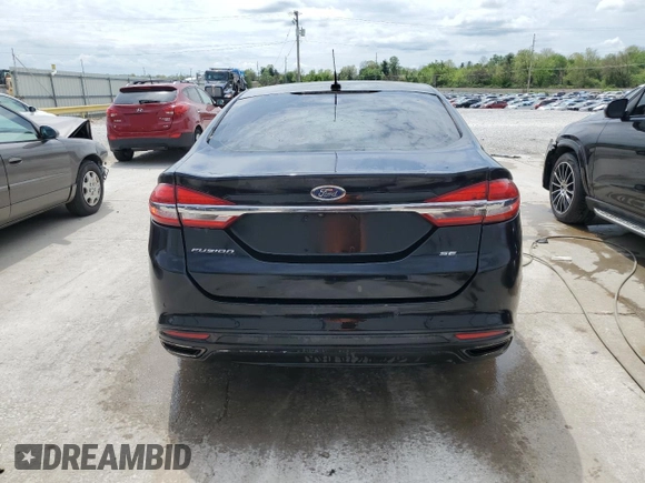 2017 Ford Fusion SE with VIN 3FA6P0H92HR166630, listed as a Copart auction lot 53854855 with 74,832 mi miles and Non repairable. Bid and sale history available at DreamBid. Image 6.