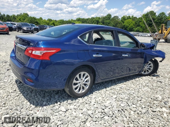 2019 Nissan Sentra SV with VIN 3N1AB7AP6KY449651, listed as a Copart auction lot 56881514 with Not Provided miles and Salvage Title. Bid and sale history available at carsss.com. Image 3.
