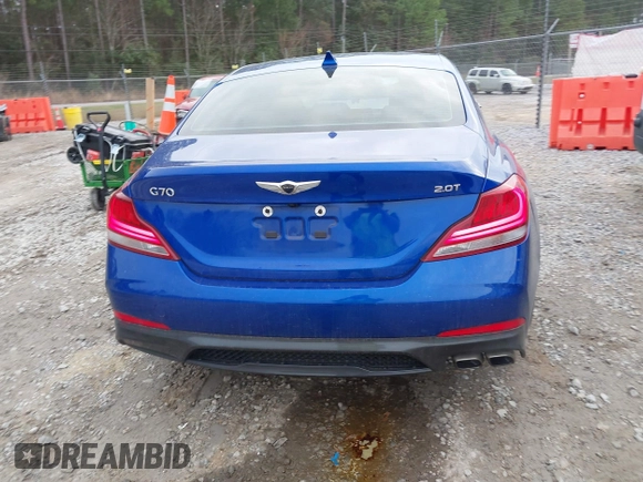 2020 Genesis G70 2.0T with VIN KMTG64LAXLU048760, listed as a IAAI auction lot 41553678 with 63,043 mi miles and . Bid and sale history available at DreamBid. Image 16.
