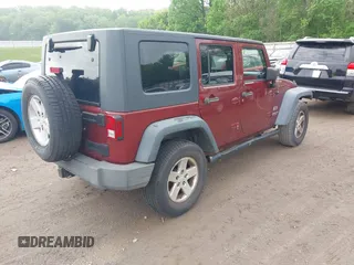 2008 Jeep Wrangler Unlimited X with VIN 1J4GA39108L606685, listed as a IAAI auction lot 41965538 with 288,946 mi miles. Bid and sale history available at carsss.com. Image 4.