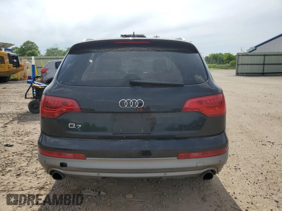 2013 Audi Q7 Premium Plus with VIN WA1LGAFE9DD008916, listed as a Copart auction lot 58062715 with 75,070 mi miles and Salvage title. Bid and sale history available at DreamBid. Image 6.