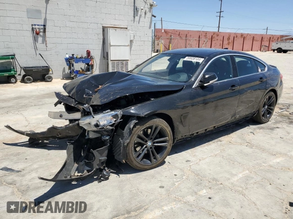 2017 BMW 4 Series 430i with VIN WBA4F7C38HG787973, listed as a Copart auction lot 59938104 with Not provided miles and Salvage title. Bid and sale history available at DreamBid. Image 1.