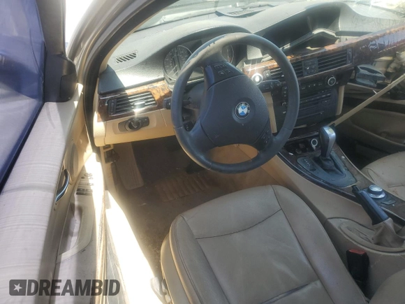 2007 BMW 3 Series 328i with VIN WBAVA33507KX74238, listed as a Copart auction lot 55160195 with Not provided miles and Salvage title. Bid and sale history available at DreamBid. Image 8.