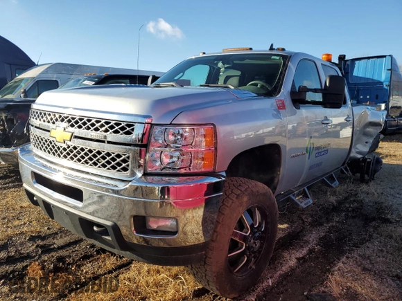 2012 Chevrolet Silverado 3500HD LTZ with VIN 1GC4K1C89CF164044, listed as a Copart auction lot 79422444 with 0 mi miles and Salvage Title. Bid and sale history available at carsss.com. Image 1.