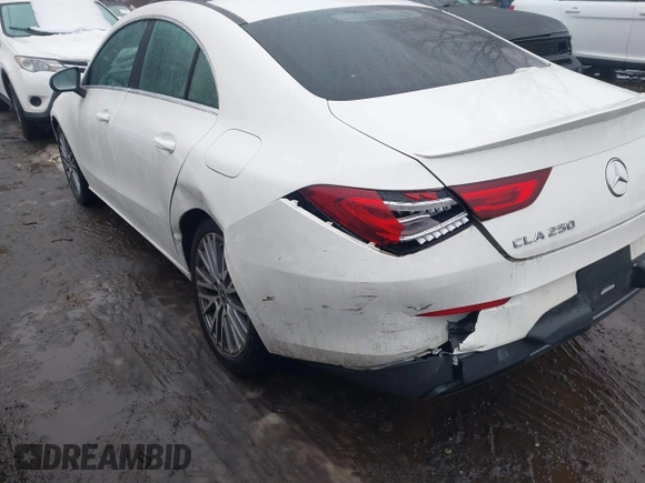 2020 Mercedes-Benz CLA with VIN W1K5J4HB6LN099128, listed as a IAAI auction lot 41551450 with 39,660 mi miles. Bid and sale history available at carsss.com. Image 6.