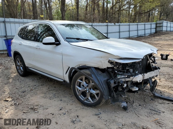 2020 BMW X3 xDrive30i z VIN 5UXTY5C01L9B77351, wystawiony jako Copart lot #50784525 z przebiegiem 58 606 mil mil oraz Szkoda całkowita • Salvage title. Historia ofert i sprzedaży dostępna na DreamBid. Obrazek 4.