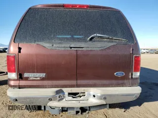2001 Ford Excursion Limited z VIN 1FMNU42S41EA08926, wystawiony jako Copart lot #86759004 z przebiegiem 163 271 mil mil oraz Czysty tytuł • Clean title. Historia ofert i sprzedaży dostępna na DreamBid. Obrazek 6.