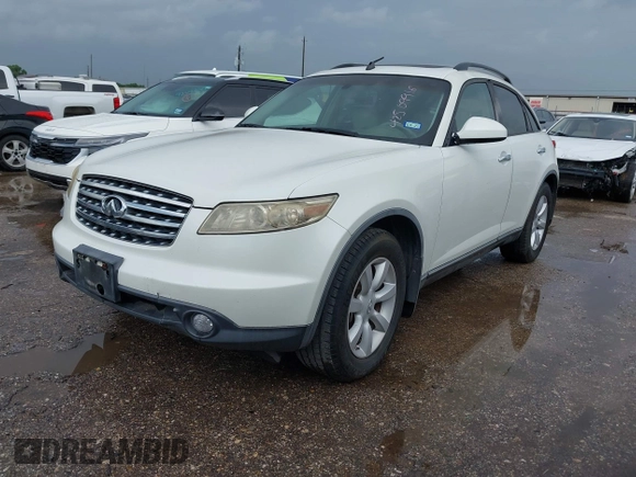 2005 Infiniti FX z VIN JNRAS08UX5X104113, wystawiony jako IAAI lot #42509916 z przebiegiem 195 026 mil mil oraz . Historia ofert i sprzedaży dostępna na DreamBid. Obrazek 2.