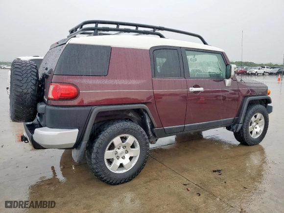 2007 Toyota FJ Cruiser with VIN JTEBU11F470041906, listed as a Copart auction lot 54307745 with 182,592 mi miles and Salvage Title. Bid and sale history available at carsss.com. Image 3.