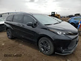 2024 Toyota Sienna LE with VIN 5TDCSKFC6RS110338, listed as a Copart auction lot 78694384 with 12,770 mi miles and Salvage Title. Bid and sale history available at carsss.com. Image 4.