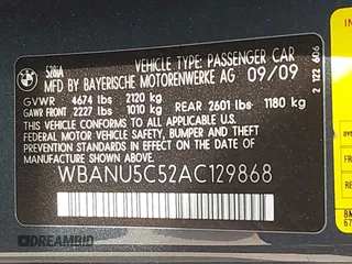 2010 BMW 5 Series 528i with VIN WBANU5C52AC129868, listed as a IAAI auction lot 41765467 with 228,161 mi miles and . Bid and sale history available at carsss.com. Image 9.