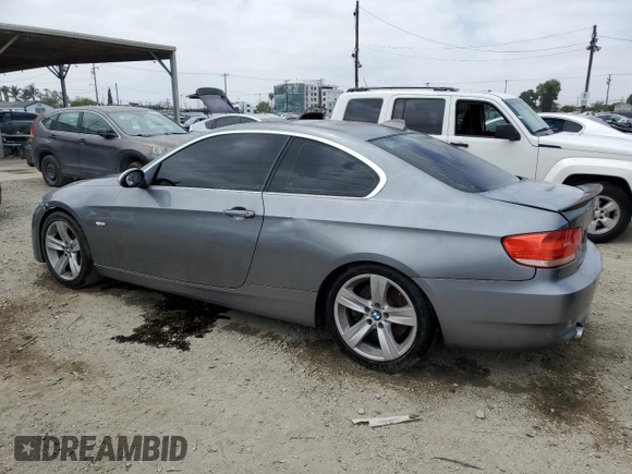 2007 BMW 3 Series 335i with VIN WBAWB735X7P034918, listed as a Copart auction lot 54627475 with 168,231 mi miles and Salvage Title. Bid and sale history available at carsss.com. Image 2.