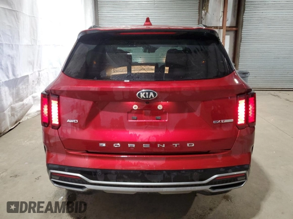2021 Kia Sorento EX z VIN 5XYRHDLF2MG024680, wystawiony jako Copart lot #53358855 z przebiegiem 33 037 mil mil oraz Czysty tytuł • Clean title. Historia ofert i sprzedaży dostępna na DreamBid. Obrazek 6.