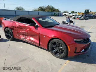 2023 Chevrolet Camaro 2LT with VIN 1G1FD3DS2P0137536, listed as a Copart auction lot 74040374 with 6,603 mi miles and Salvage Title. Bid and sale history available at carsss.com. Image 4.
