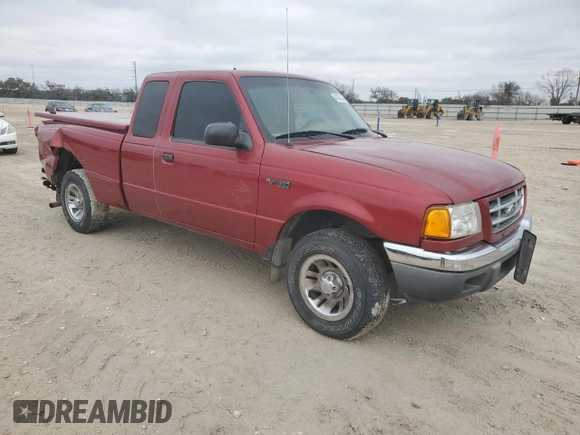 1999 Ford Ranger XL with VIN 1FTYR14V8XPA16341, listed as a Copart auction lot 45297565 with 134,547 mi miles and Salvage Title. Bid and sale history available at carsss.com. Image 4.