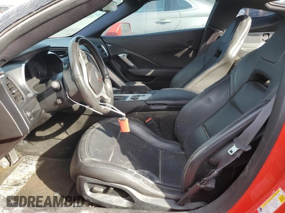 2015 Chevrolet Corvette Z51 1LT with VIN 1G1YH2D73F5100421, listed as a Copart auction lot 80197904 with 0 mi miles and Salvage Title. Bid and sale history available at carsss.com. Image 7.