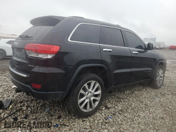 2017 Jeep Grand Cherokee Limited with VIN 1C4RJFBG3HC948906, listed as a Copart auction lot 59345775 with 148,055 mi miles and Salvage title. Bid and sale history available at DreamBid. Image 3.