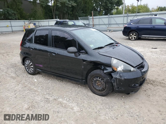 2007 Honda Fit Sport with VIN JHMGD38667S011269, listed as a Copart auction lot 72401364 with 177,032 mi miles and Clean Title. Bid and sale history available at carsss.com. Image 4.