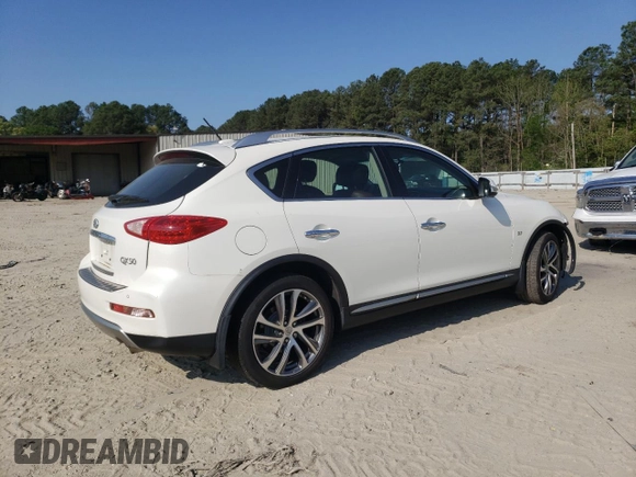 2017 Infiniti QX50 z VIN JN1BJ0RR9HM409046, wystawiony jako Copart lot #53500665 z przebiegiem 136 008 mil mil oraz Szkoda całkowita • Salvage title. Historia ofert i sprzedaży dostępna na DreamBid. Obrazek 3.