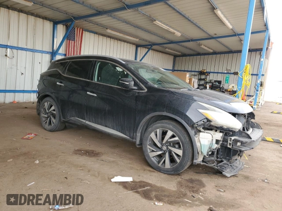 2015 Nissan Murano Platinum with VIN 5N1AZ2MH6FN226167, listed as a Copart auction lot 50410315 with 132,275 mi miles and Salvage Title. Bid and sale history available at carsss.com. Image 4.