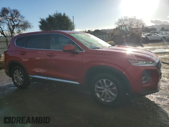 2020 Hyundai Santa Fe SEL w/SULEV with VIN 5NMS33AD6LH252875, listed as a Copart auction lot 42781385 with 55,128 mi miles and Clean Title. Bid and sale history available at carsss.com. Image 4.