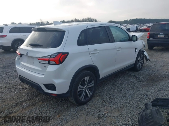 2021 Mitsubishi Outlander Sport ES with VIN JA4ARUAU5MU019400, listed as a IAAI auction lot 40968228 with 85,776 mi miles. Bid and sale history available at carsss.com. Image 4.