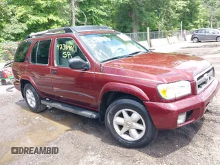 2002 Nissan Pathfinder SE z VIN JN8DR09Y52W737232, wystawiony jako IAAI lot #42381901 z przebiegiem 272 847 mil mil oraz . Historia ofert i sprzedaży dostępna na DreamBid. Obrazek 1.