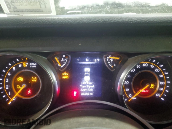 2022 Jeep Gladiator Willys z VIN 1C6HJTAG1NL128872, wystawiony jako Copart lot #43228905 z przebiegiem 33 410 mil mil oraz Szkoda całkowita • Salvage title. Historia ofert i sprzedaży dostępna na DreamBid. Obrazek 9.