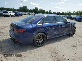 2018 Audi S4 Prestige with VIN WAUC4BF42JA018662, listed as a Copart auction lot 64103464 with 0 mi miles and Salvage Title. Bid and sale history available at carsss.com. Image 3.