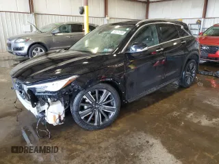 2021 Infiniti QX50 Luxe with VIN 3PCAJ5BB9MF119427, listed as a Copart auction lot 55217265 with 40,677 mi miles and Salvage Title. Bid and sale history available at DreamBid. Image 1.