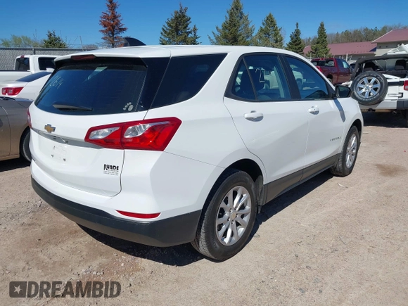 2020 Chevrolet Equinox LS with VIN 3GNAXHEV7LS673732, listed as a IAAI auction lot 42133197 with 67,804 mi miles and . Bid and sale history available at DreamBid. Image 4.