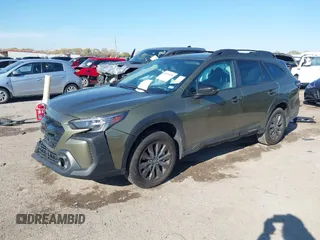 2025 Subaru Outback Onyx Edition with VIN 4S4BTALC7S3124792, listed as a IAAI auction lot 41019455 with 7,159 mi miles. Bid and sale history available at carsss.com. Image 17.