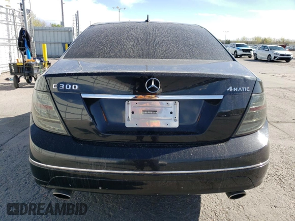 2011 Mercedes-Benz C 300 Sport with VIN WDDGF8BB1BR139794, listed as a Copart auction lot 54879965 with 108,713 mi miles and Salvage title. Bid and sale history available at DreamBid. Image 6.