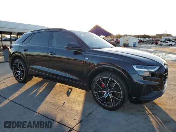 2019 Audi Q8 Premium Plus with VIN WA1EVAF14KD022411, listed as a Copart auction lot 82133294 with 42,839 mi miles and Salvage Title. Bid and sale history available at carsss.com. Image 4.