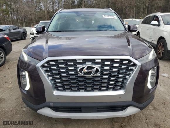 2020 Hyundai Palisade SEL with VIN KM8R44HE9LU097887, listed as a Copart auction lot 47163715 with 86,472 mi miles and Salvage Title. Bid and sale history available at carsss.com. Image 5.