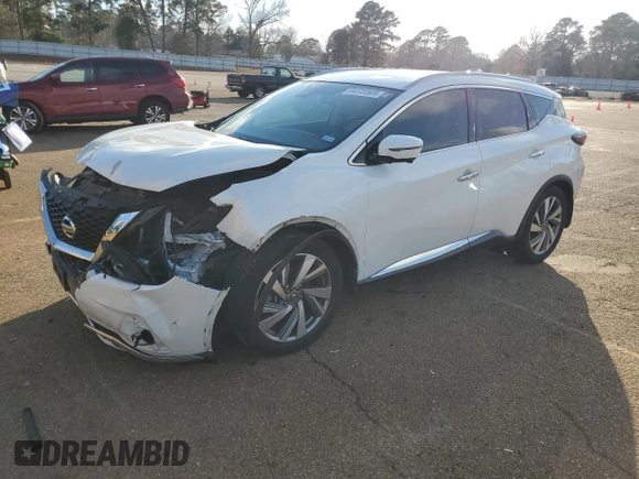 2020 Nissan Murano SL with VIN 5N1AZ2CJXLN126458, listed as a Copart auction lot 43722805 with 135,451 mi miles and Salvage title. Bid and sale history available at DreamBid. Image 1.