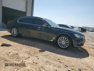 2016 BMW 7 Series 740i with VIN WBA7E2C54GG547029, listed as a Copart auction lot 49001355 with 109,385 mi miles and Clean Title. Bid and sale history available at carsss.com. Image 4.