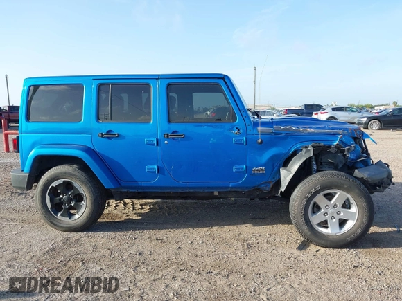 2014 Jeep Wrangler Unlimited Sahara with VIN 1C4HJWEG1EL188445, listed as a IAAI auction lot 42742737 with 79,948 mi miles and . Bid and sale history available at DreamBid. Image 13.