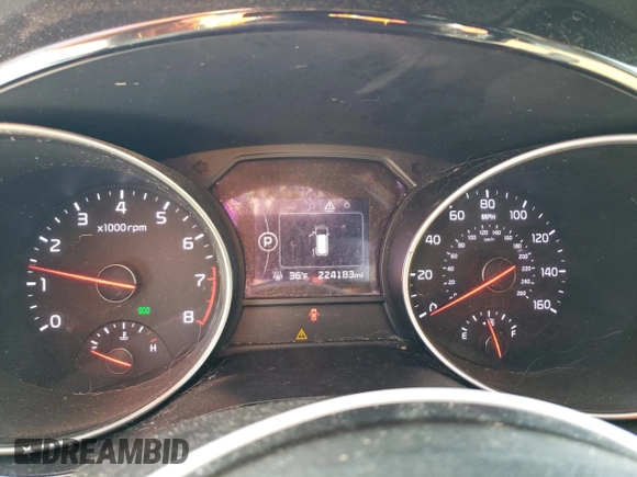 2015 Kia Sedona EX with VIN KNDMC5C16F6026229, listed as a Copart auction lot 50237325 with 224,183 mi miles and Salvage Title. Bid and sale history available at DreamBid. Image 9.