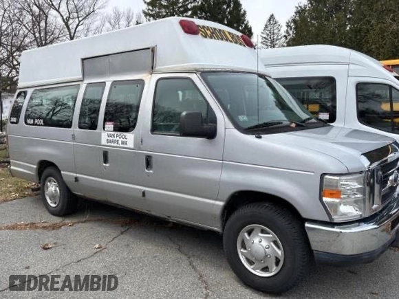 2014 Ford Econoline Cargo Commercial with VIN 1FTNS2EW9EDB18539, listed as a Copart auction lot 56041155 with 188,584 mi miles and Clean Title. Bid and sale history available at carsss.com. Image 1.