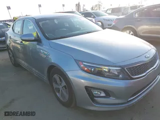 2014 Kia Optima Hybrid LX with VIN KNAGM4AD4E5070619, listed as a IAAI auction lot 41537856 with 86,898 mi miles. Bid and sale history available at carsss.com. Image 1.