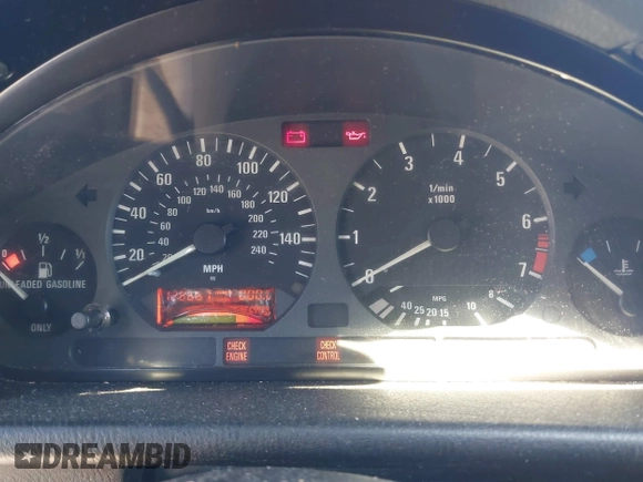 1996 BMW 3-Series 328IC with VIN WBABK8324TET92418, listed as a IAAI auction lot 41815664 with 128,661 mi miles. Bid and sale history available at carsss.com. Image 7.
