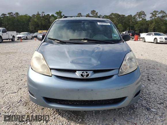 2009 Toyota Sienna CE with VIN 5TDZK23C09S264686, listed as a Copart auction lot 53843565 with 276,509 mi miles and Salvage Title. Bid and sale history available at carsss.com. Image 5.