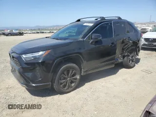 2022 Toyota RAV4 Hybrid SE with VIN 4T3T6RFV9NU101110, listed as a Copart auction lot 59059535 with 21,829 mi miles and Salvage title. Bid and sale history available at DreamBid. Image 1.