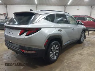 2024 Hyundai Tucson Blue with VIN KM8JBCD12RU172101, listed as a IAAI auction lot 42465266 with 19,708 mi miles and . Bid and sale history available at DreamBid. Image 4.