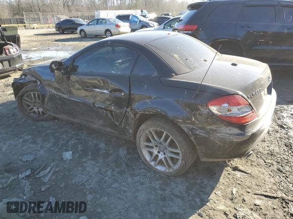 2007 Mercedes-Benz SLK-Class 3.0L with VIN WDBWK54F57F154189, listed as a Copart auction lot 45678515 with 118,934 mi miles and Salvage Title. Bid and sale history available at carsss.com. Image 2.