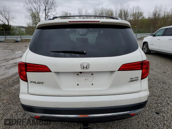 2017 Honda Pilot Elite with VIN 5FNYF6H04HB056917, listed as a Copart auction lot 51770735 with 88,762 mi miles and Salvage Title. Bid and sale history available at DreamBid. Image 6.
